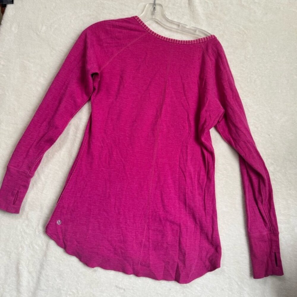 Lululemon Reversible Open Your Heart Striped Long Sleeve Crew Neck Top Long 12 - Picture 5 of 14